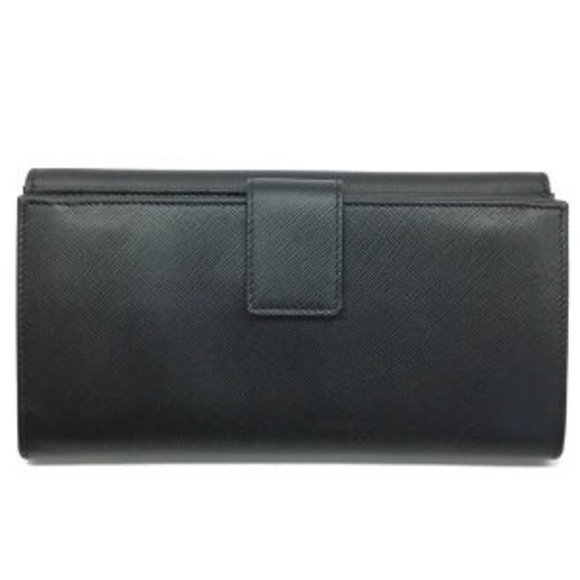 Salvatore Ferragamo Vara Wallet Black Bifold Ribbon Leather Long - Picture 1 of 7